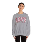 Valentine's Day Sweatshirt - LOVE: makes the world go round