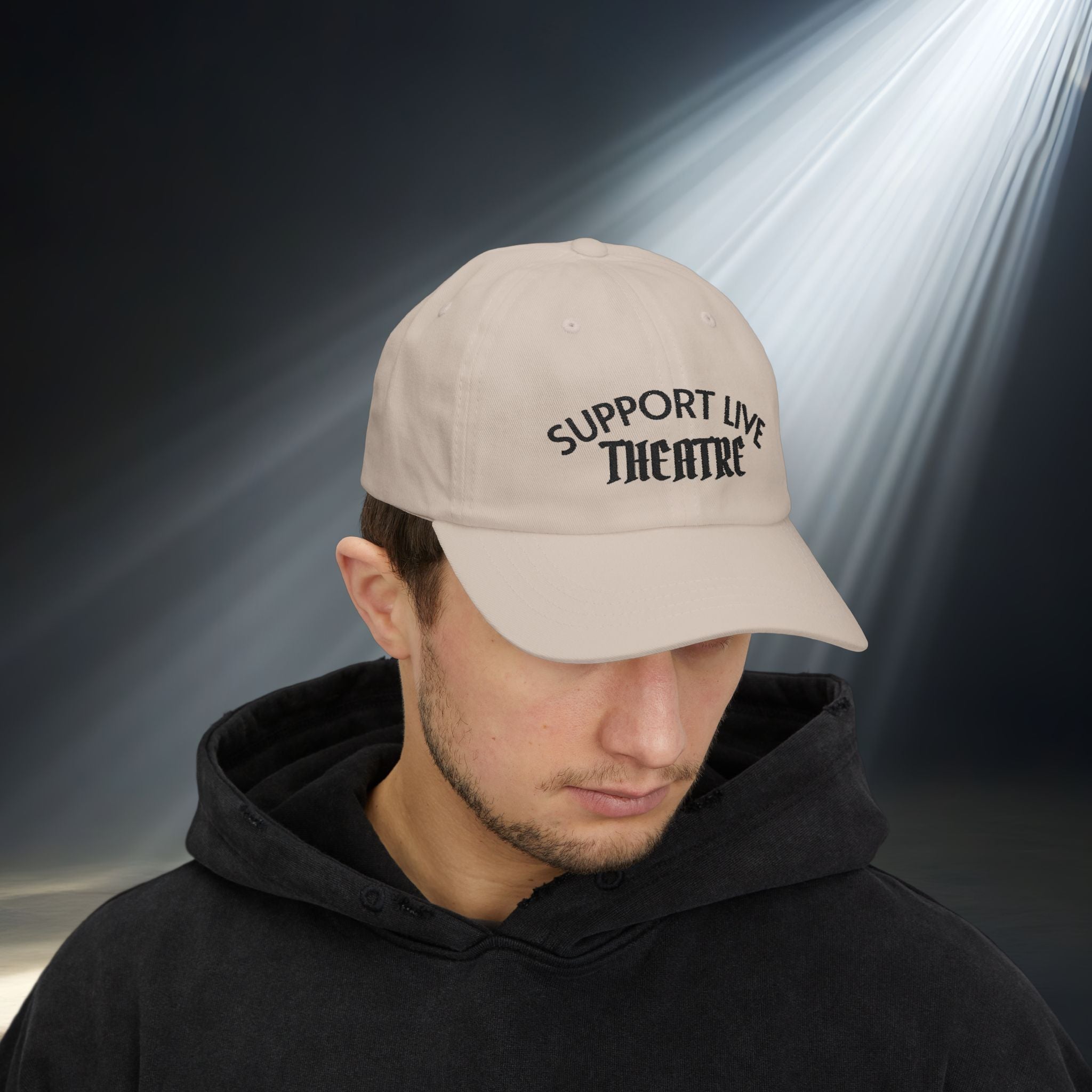Support Live Theatre Cap Embroidered Baseball Hat for Theatre Lovers Gift