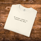 Personalized Christian Comfort Colors® Shirt, Prayer Closet Identity Statement, Faith in Action Tee