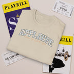 Applause T-Shirt — "Curtain Up, Light the Lights" Floral Tee for Actors & Music Students