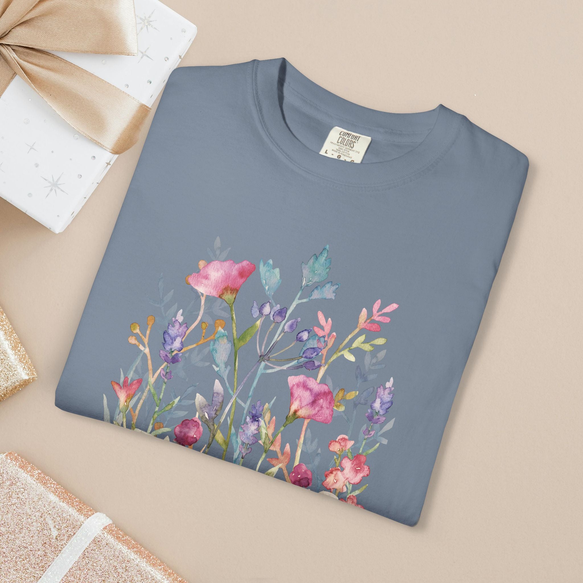 Made to Bloom Watercolor Floral T-Shirt Inspirational Gift for Singers, Moms & Christians