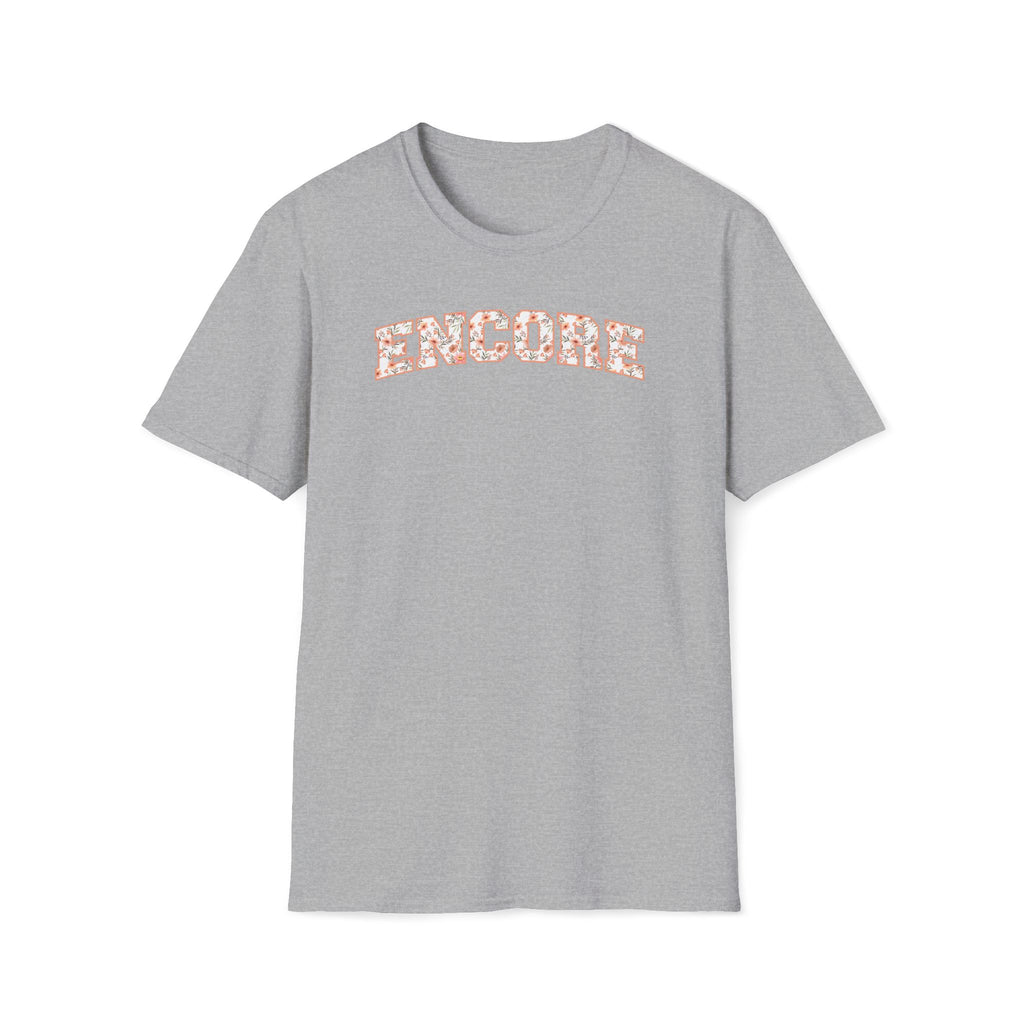 Encore Floral T Shirt • Theatre Performer • Singing Gift for Actors & Vocalists