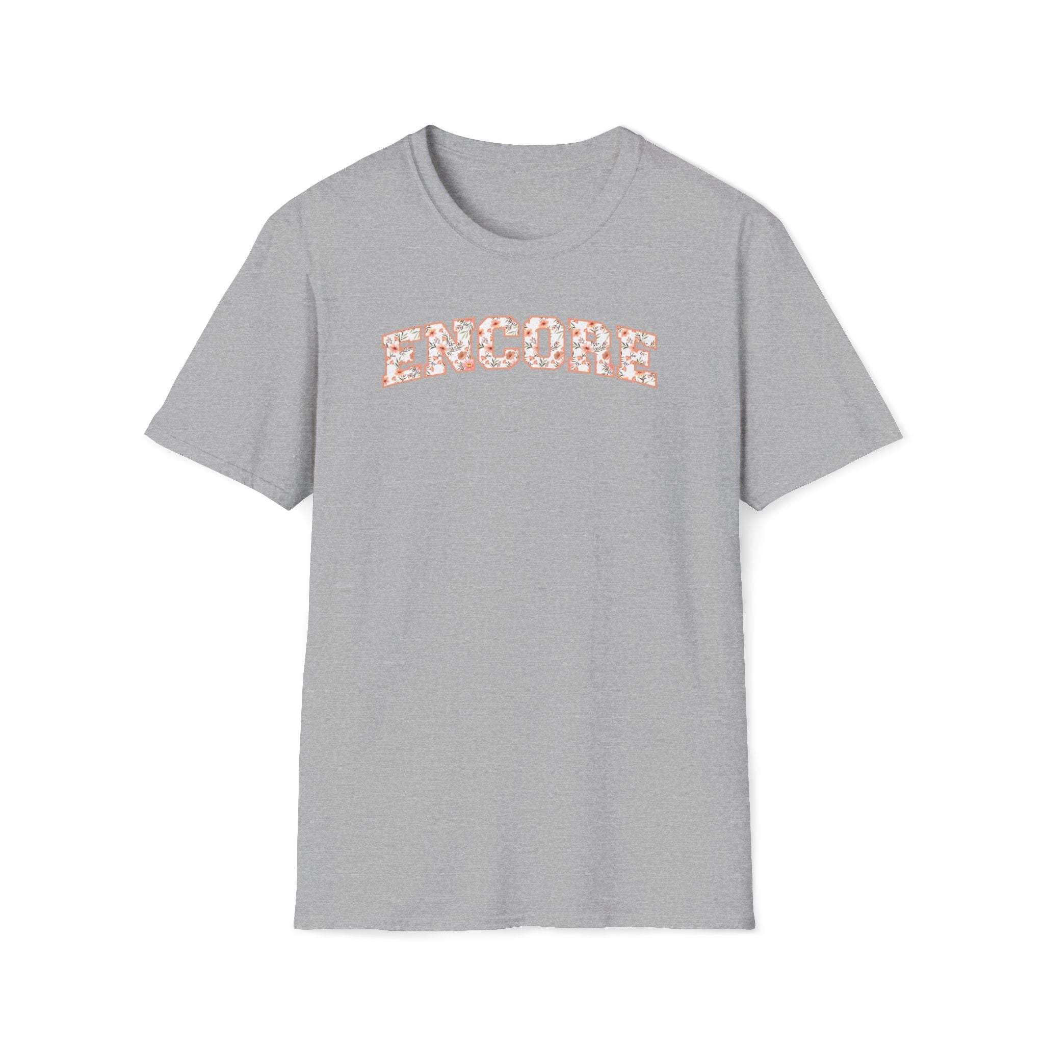 Encore Floral T Shirt • Theatre Performer • Singing Gift for Actors & Vocalists