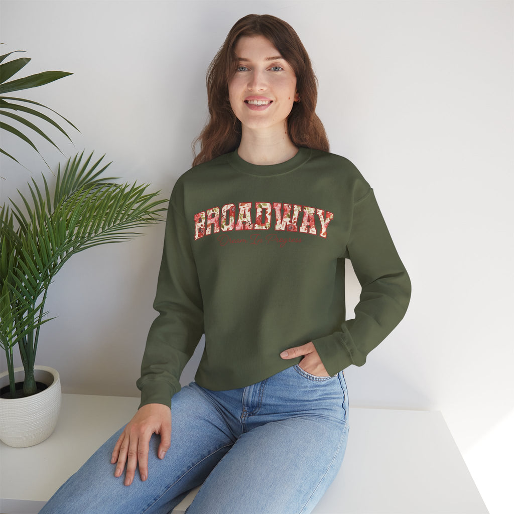 Broadway: Dream in Progress Floral Crewneck Sweatshirt
