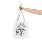 Theatre Masks Drama Tote Bag — Hand-Drawn Comedy & Tragedy Art