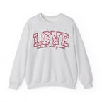 Valentine's Day Sweatshirt - LOVE: makes the world go round