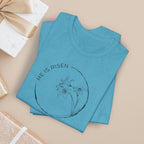 Easter Christian Shirt With Lily Graphic Faith Floral Tee