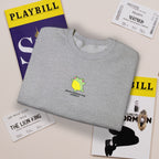 Main Character Energy Embroidered Sweatshirt • Cute Frog Crewneck • Theatre Kid Cozy