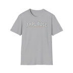 Applause T-Shirt — "Curtain Up, Light the Lights" Floral Tee for Actors & Music Students