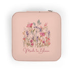 Travel Jewelry Case floral blush organizer small portable ring earring necklace holder gift