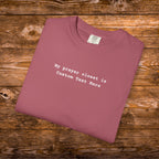 Personalized Christian Comfort Colors® Shirt, Prayer Closet Identity Statement, Faith in Action Tee