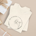 Easter Christian Shirt With Lily Graphic Faith Floral Tee