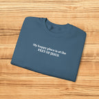 Christian Embroidery Sweatshirt for Women, Faith Based Sweatshirt, Feet of Jesus Shirt