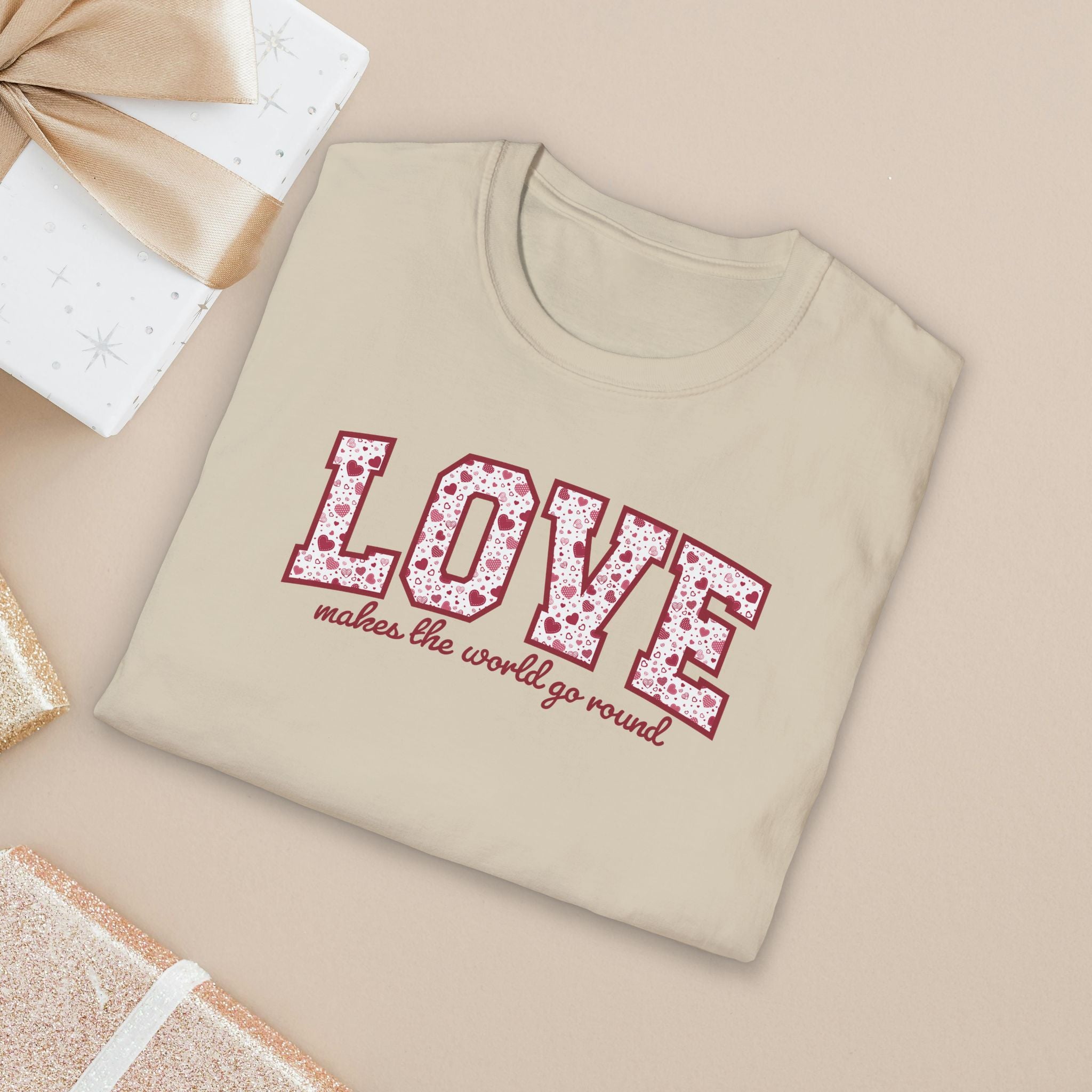 LOVE Makes the love go round T-Shirt — Valentine Theatre Shirt for Actors & Singers