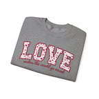 Valentine's Day Sweatshirt - LOVE: makes the world go round