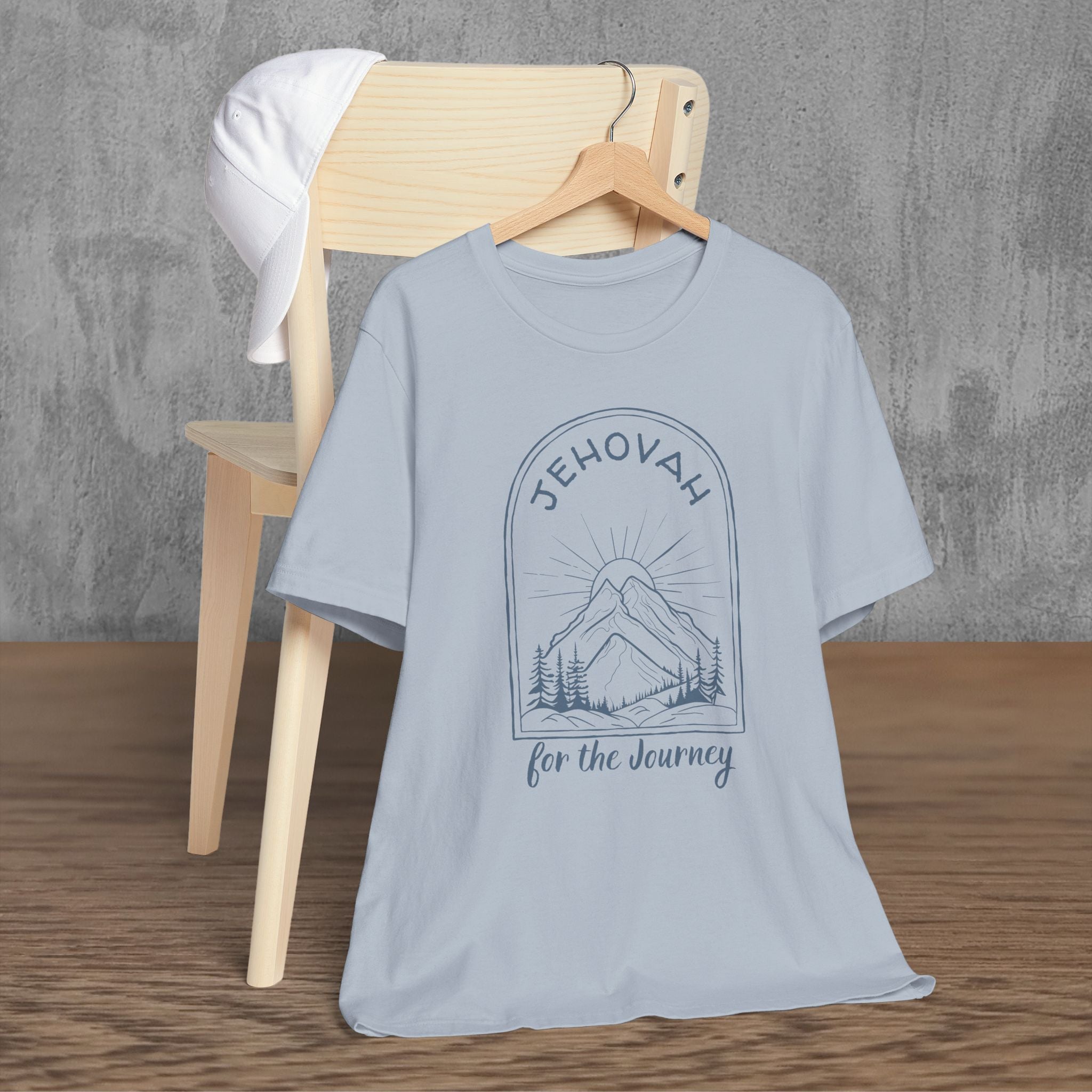 Christian Shirt Jehovah For The Journey Tee Mountain Sunrise Faith For Women