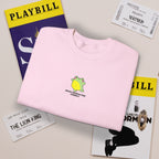 Main Character Energy Embroidered Sweatshirt • Cute Frog Crewneck • Theatre Kid Cozy