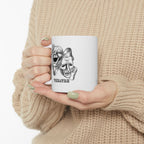 Theatre Masks Ceramic Mug — Drama & Comedy Coffee Cup for Theatre Lovers (11oz/15oz)