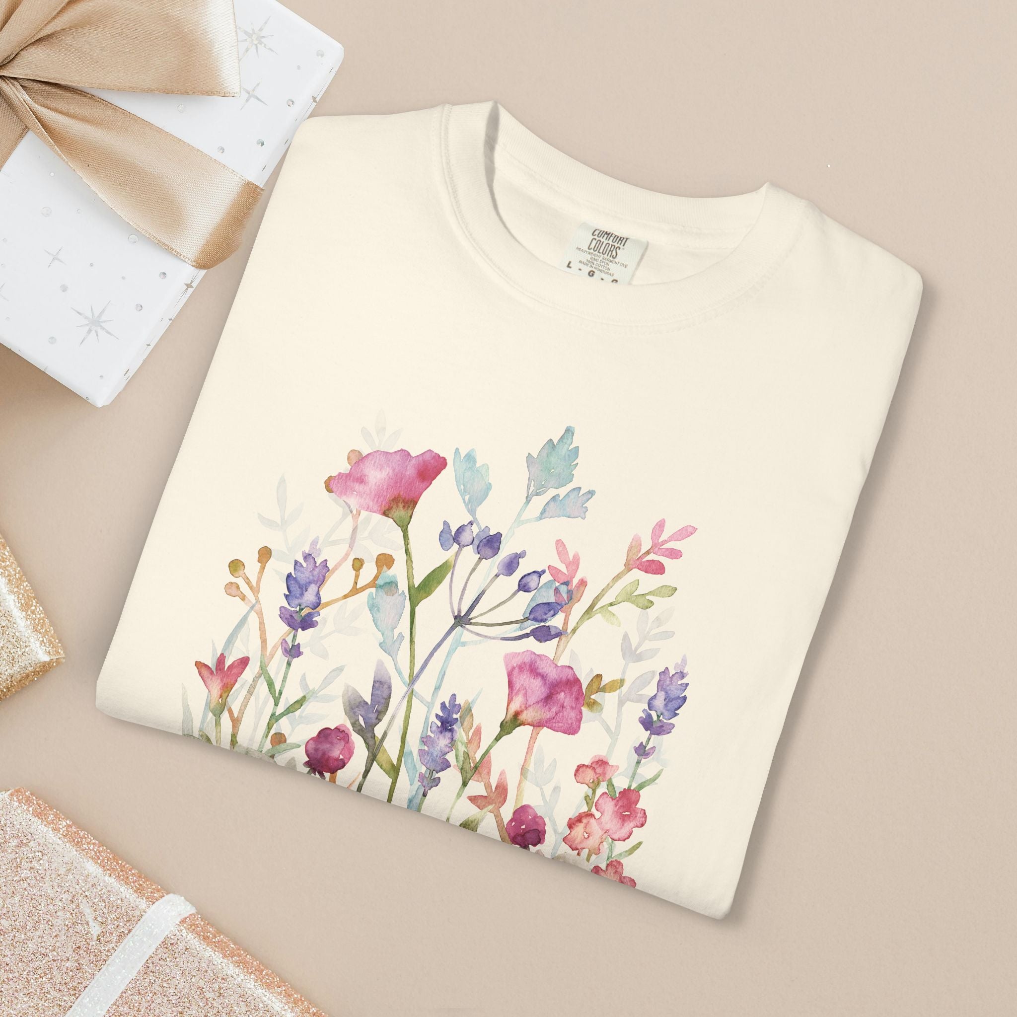 Made to Bloom Watercolor Floral T-Shirt Inspirational Gift for Singers, Moms & Christians