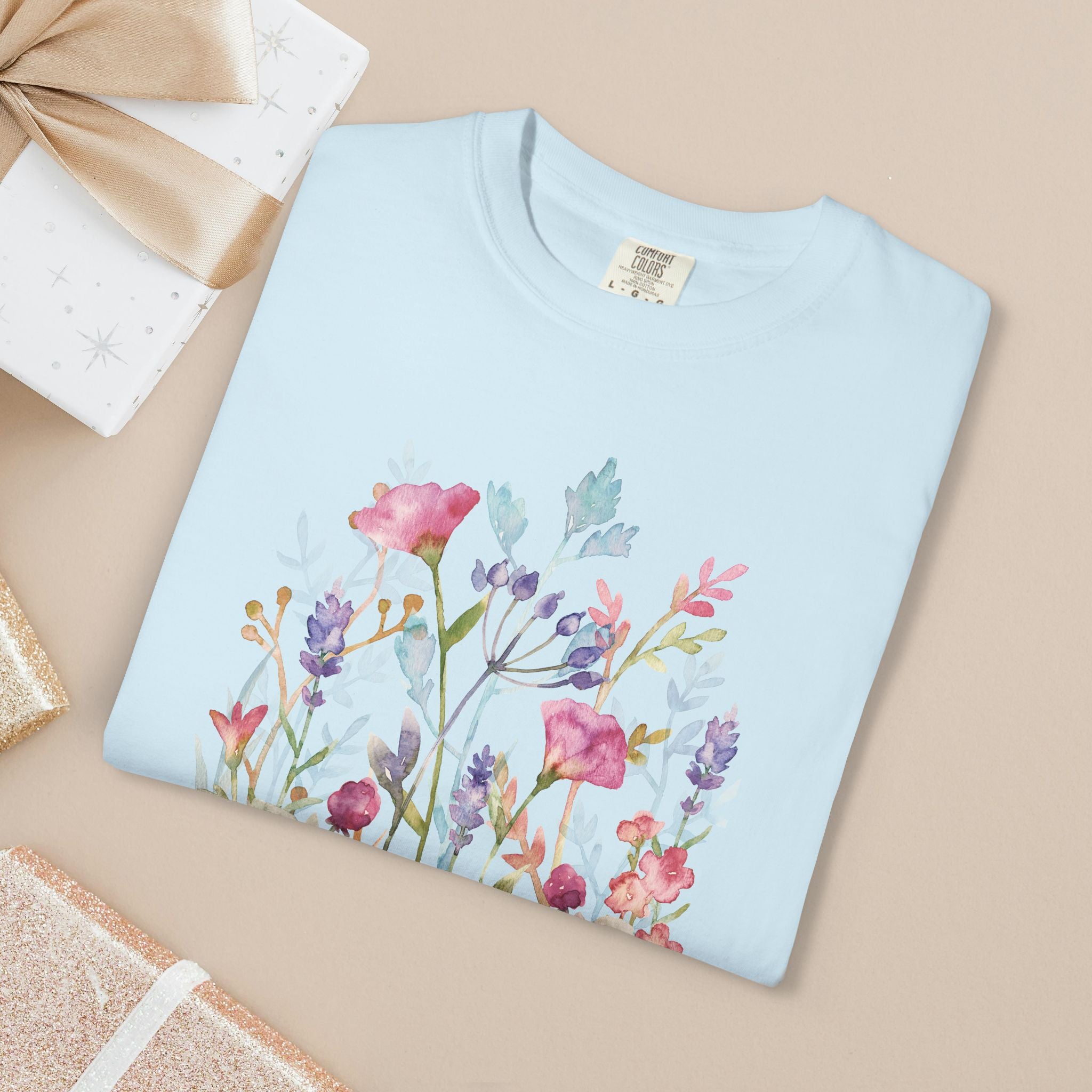Made to Bloom Watercolor Floral T-Shirt Inspirational Gift for Singers, Moms & Christians