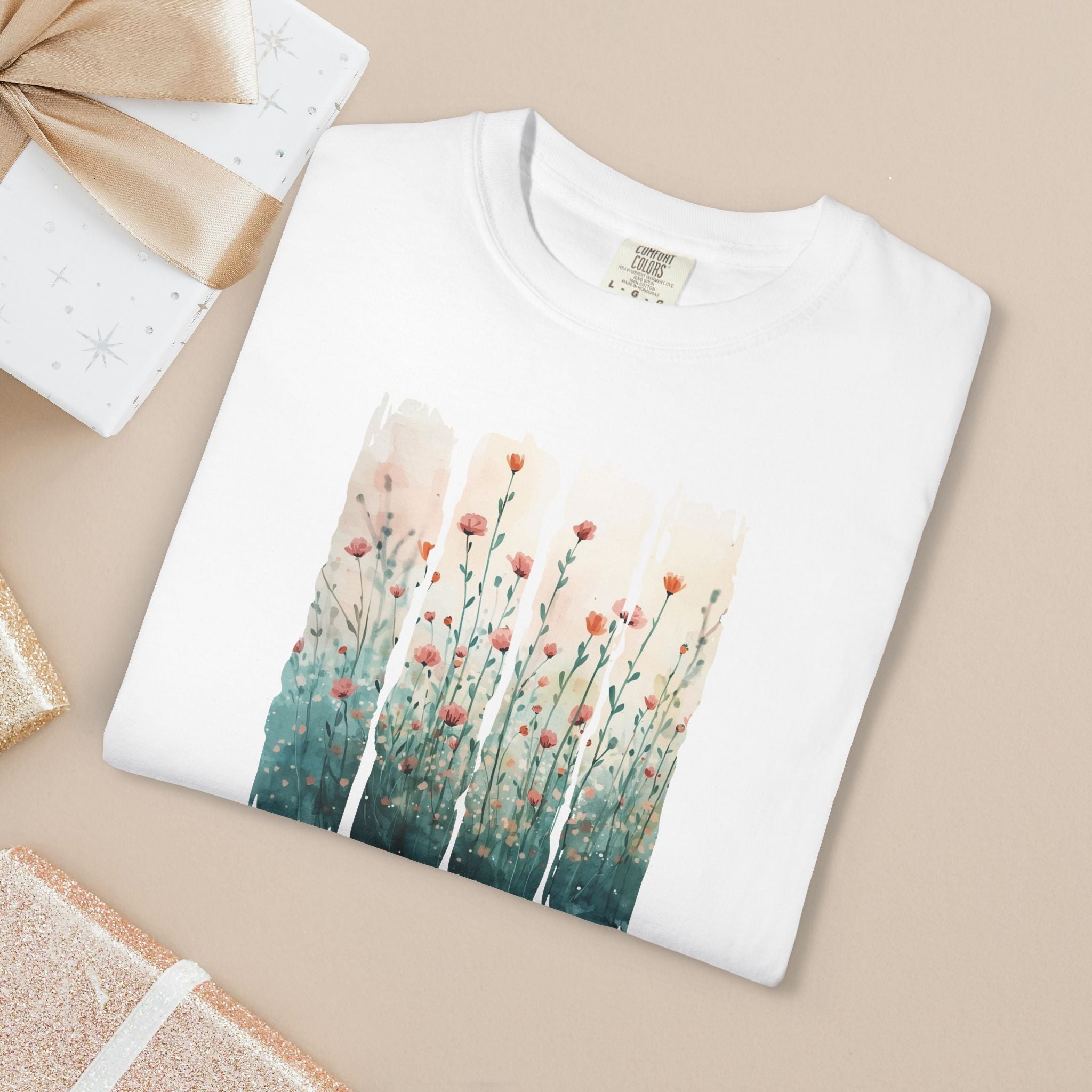 Comfort Colors® Restore My Soul Shirt Christian Watercolor Floral tee worship leader faith