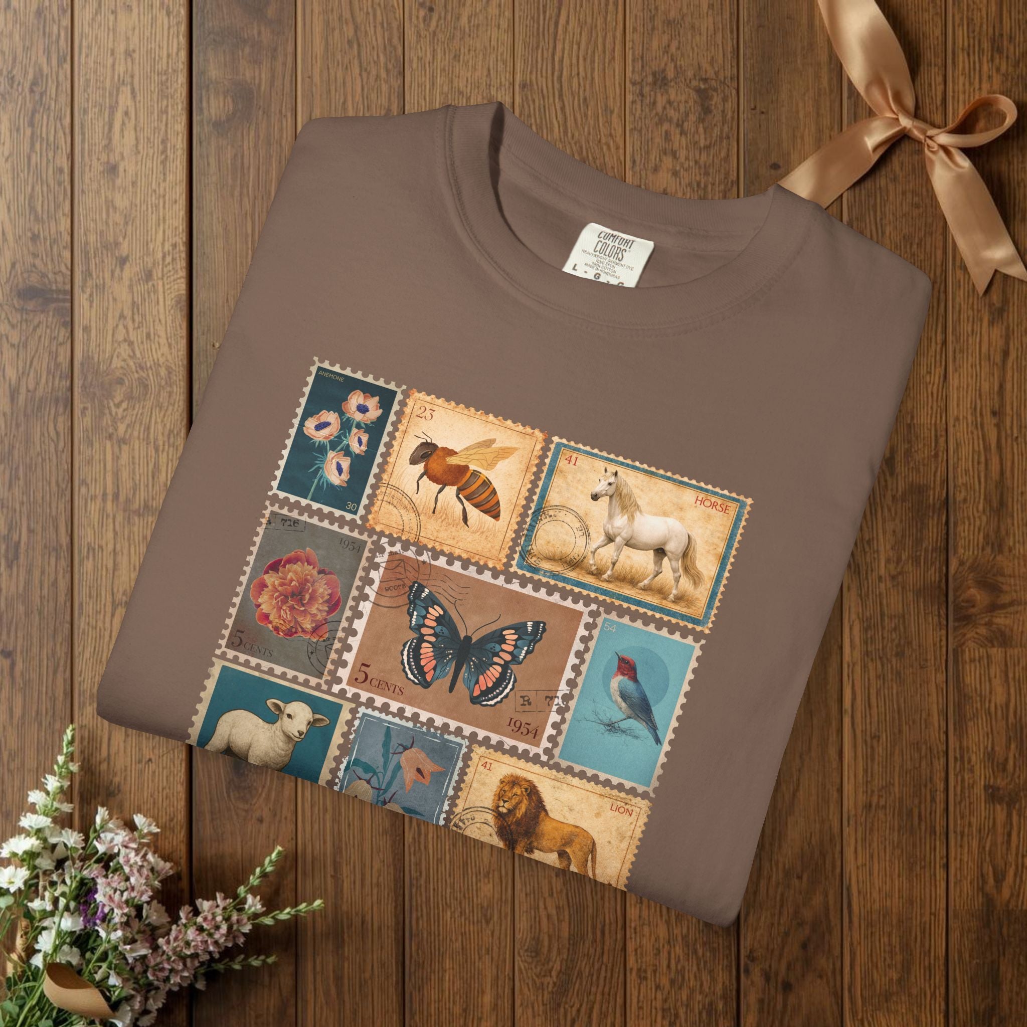 Christian Vintage Stamp Shirt, Praise the Lord Shirt, Psalm 150:6, Faith Graphic Comfort Colors 1717 Tee, Cottagecore