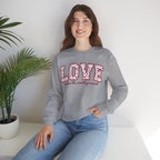 Valentine's Day Sweatshirt - LOVE: makes the world go round