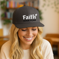Faith Over Fear Embroidered Dove Christian Snapback Hat Faith Gift