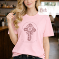 Christian Cross Shirt Isaiah 41:10 Fear Not Bible Verse Floral Graphic Faith Tee Religious Gift Church Apparel Bella Canvas Top