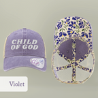 Child of God Christian Trucker Hat Ponytail Floral Baseball Cap Embroidered Woman Faith Gift