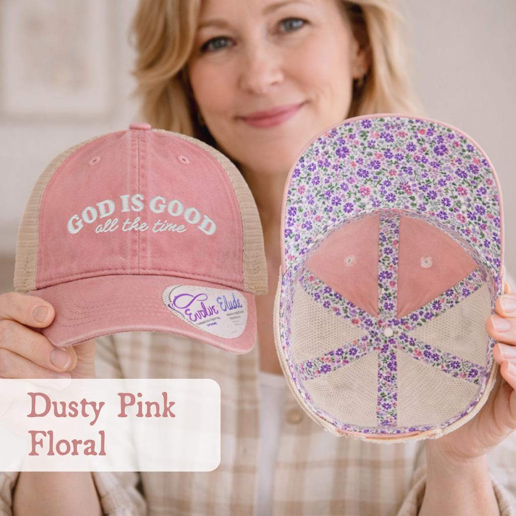 Christian Hat God Is Good All The Time Ponytail Cap Womens Faith Trucker Hat Mesh Back