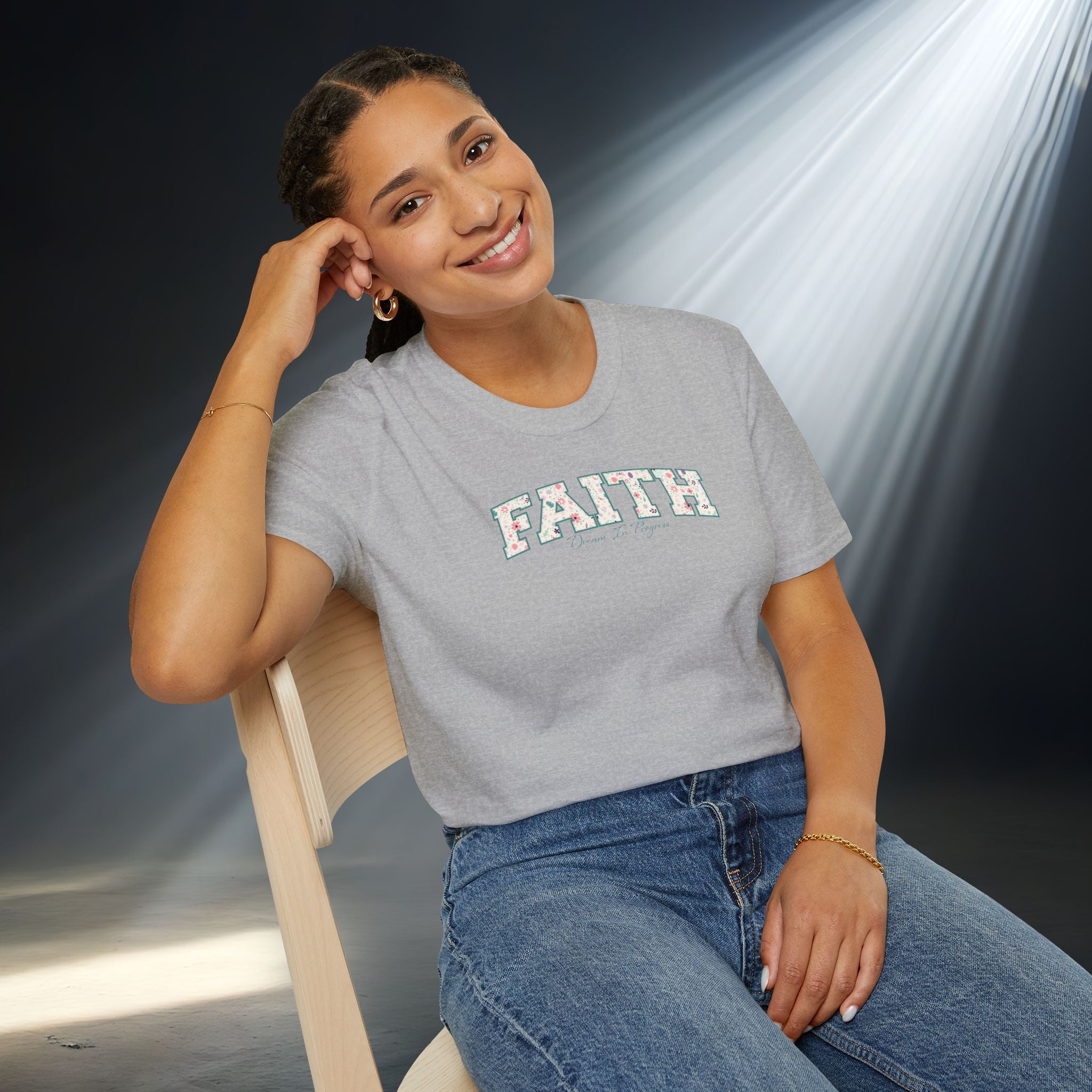 Faith: Dream in Progress Floral T-Shirt