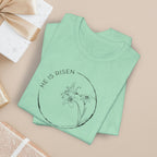 Easter Christian Shirt With Lily Graphic Faith Floral Tee