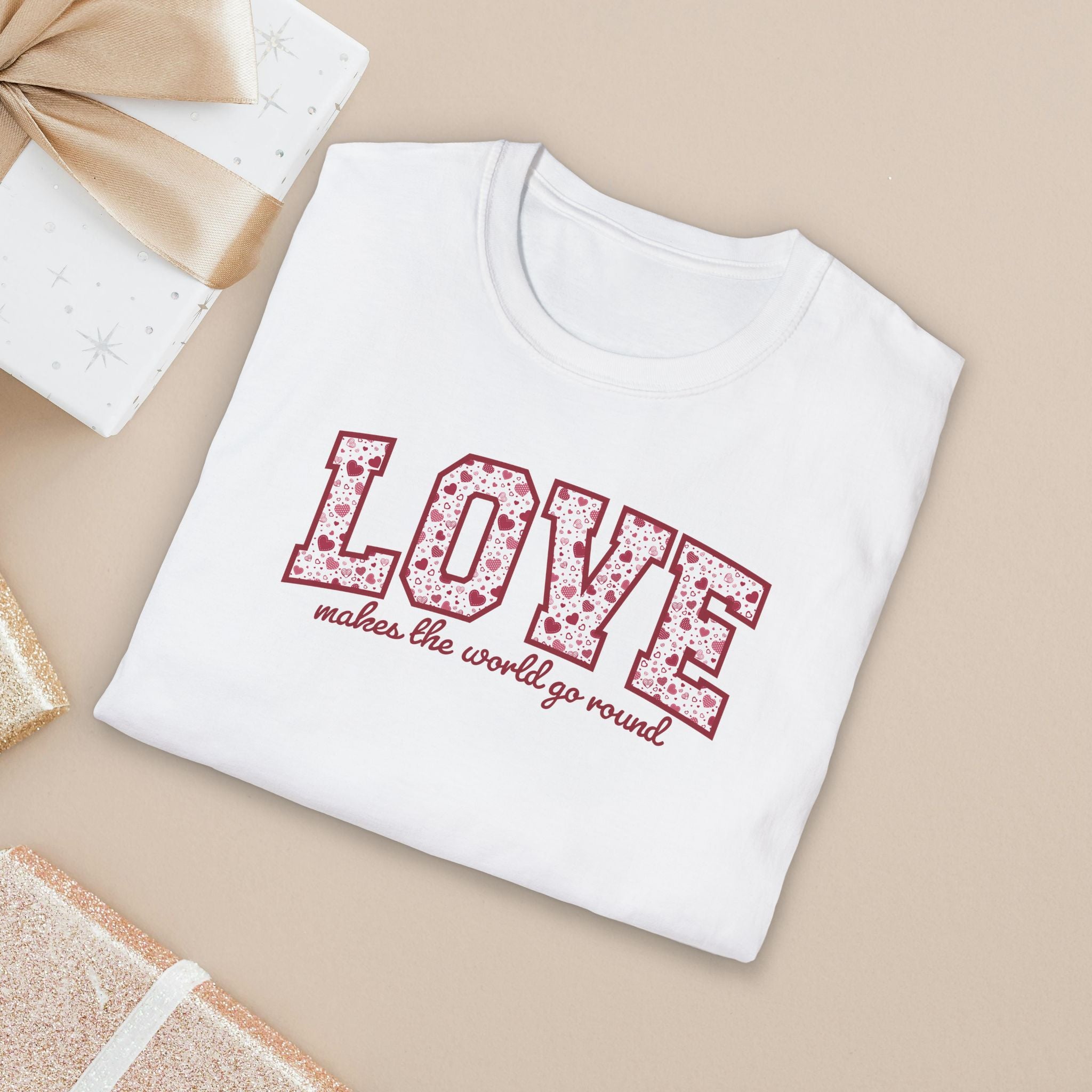 LOVE Makes the love go round T-Shirt — Valentine Theatre Shirt for Actors & Singers