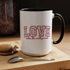 LOVE: Makes the World Go Round Mug • Theatre Valentine’s Day Gift • Musical Theatre Quote