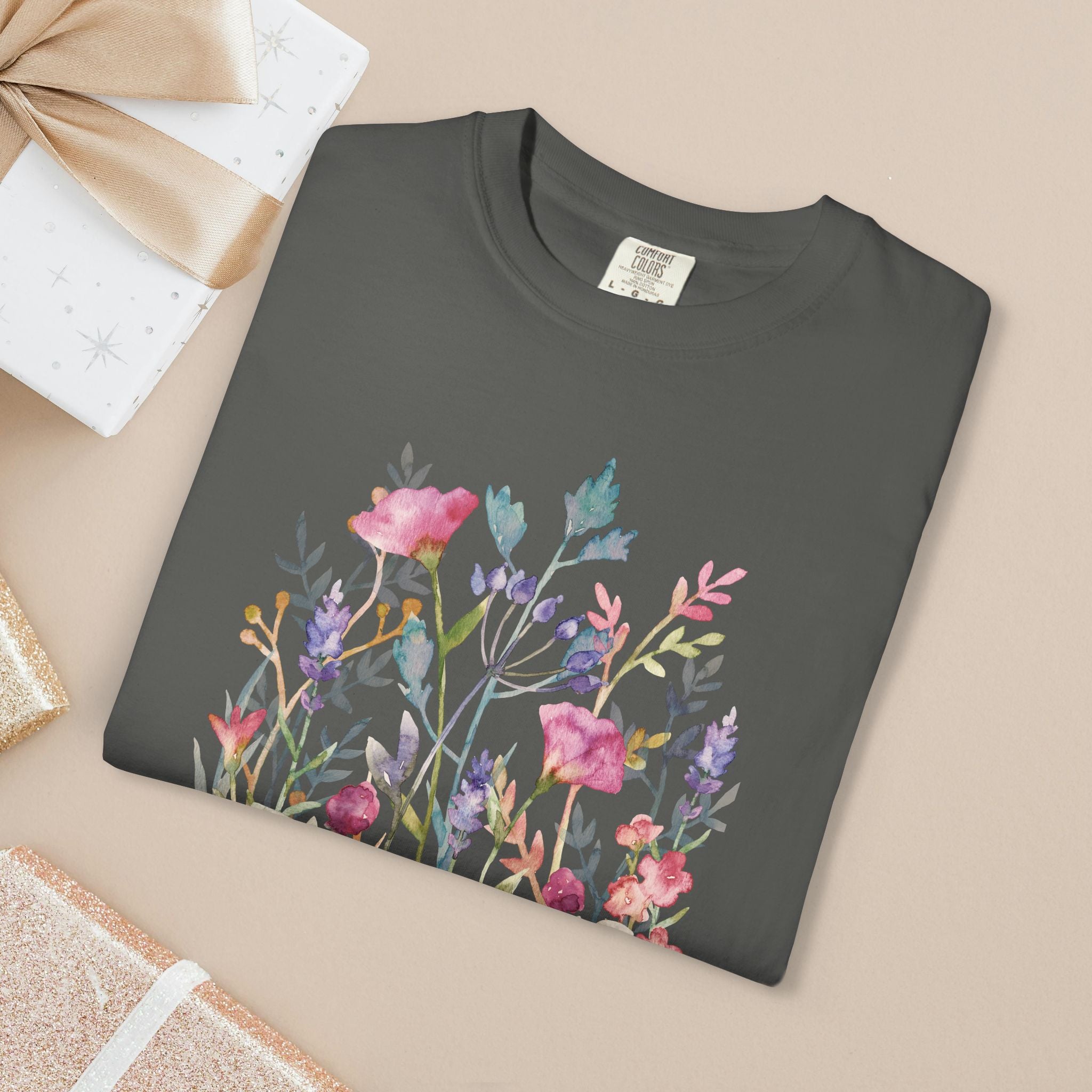 Made to Bloom Watercolor Floral T-Shirt Inspirational Gift for Singers, Moms & Christians