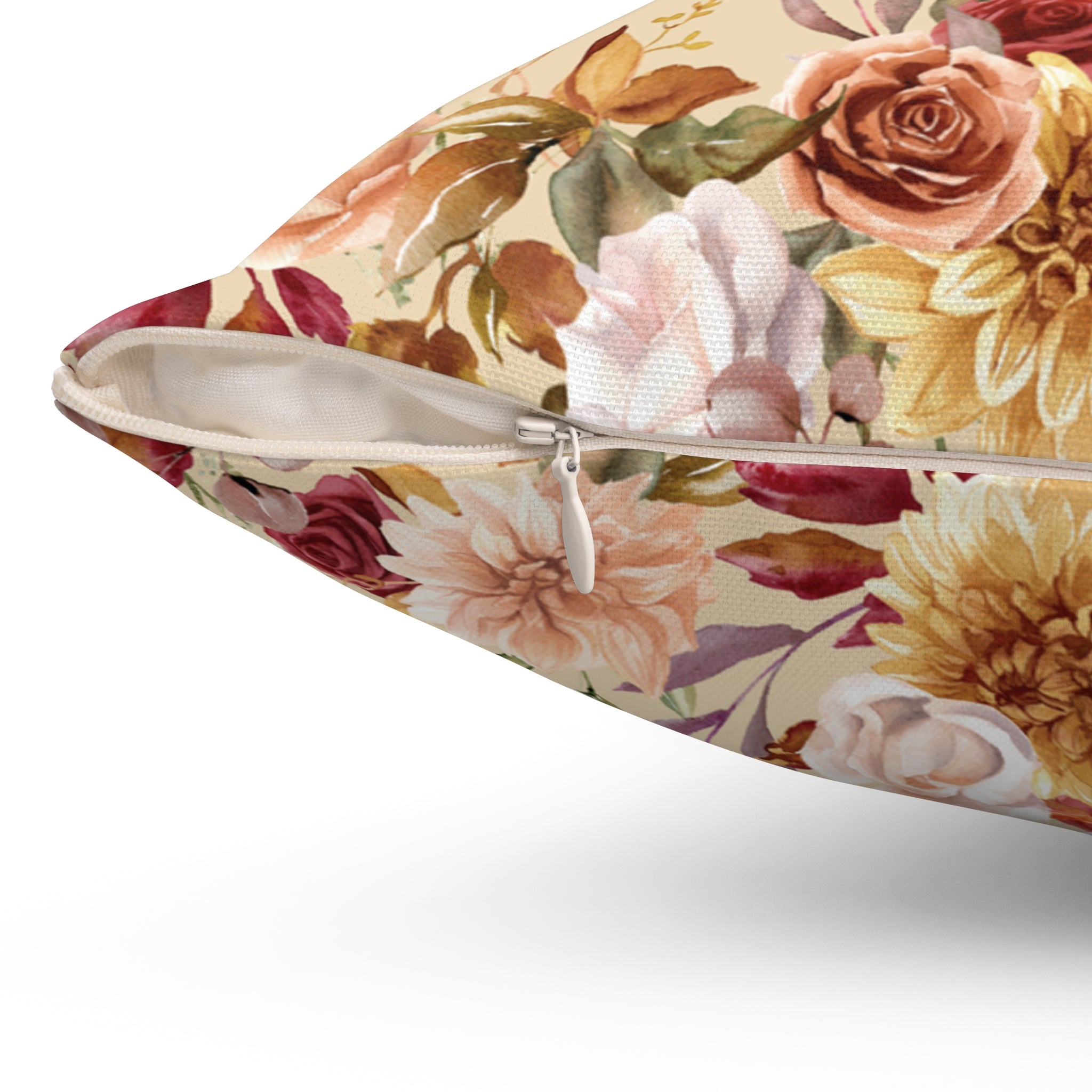 Christian Throw Pillow, Floral Bible Verse, Faith Based Home Decor, Religious Gift for Mom, Vintage Scripture Cushion