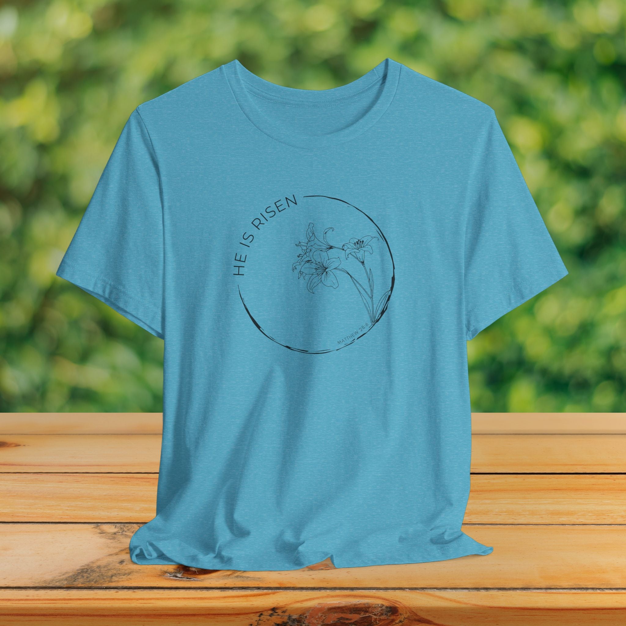 Easter Christian Shirt With Lily Graphic Faith Floral Tee