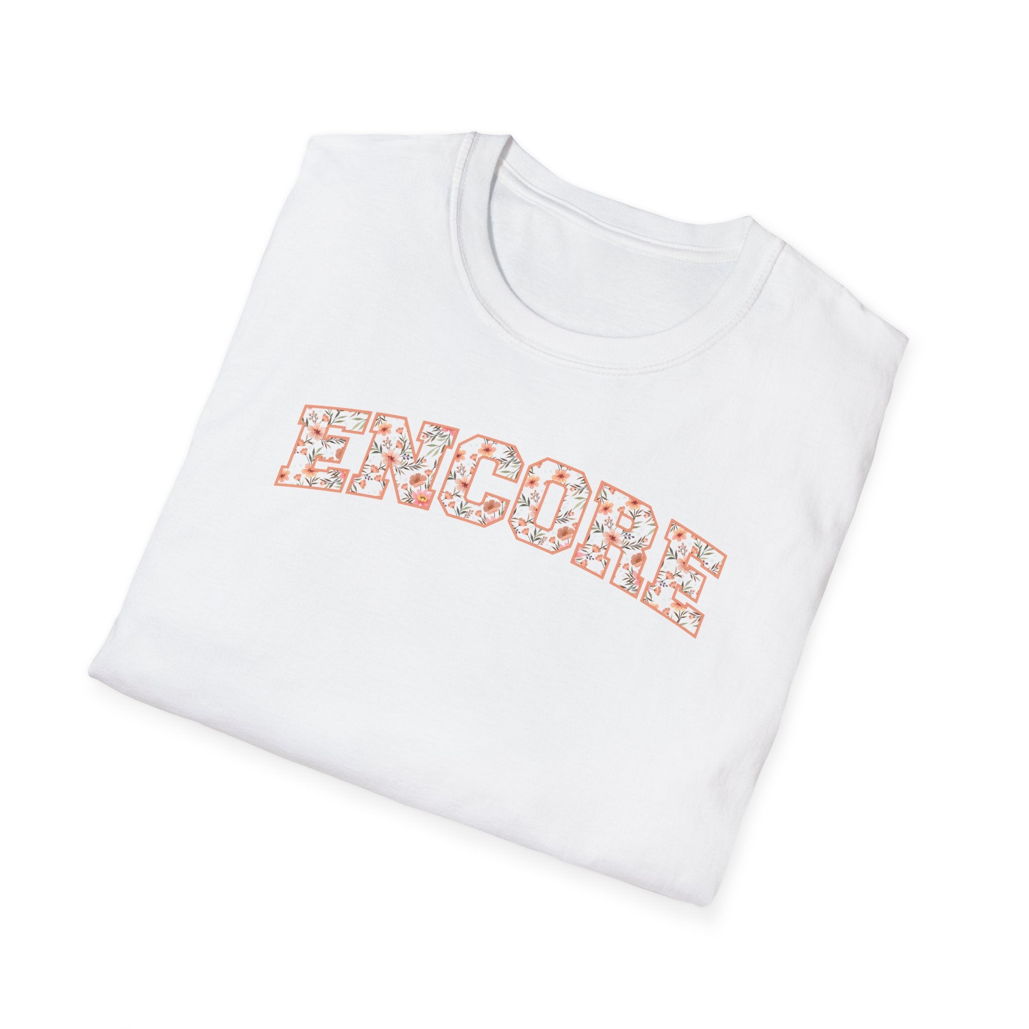 Encore Floral T Shirt • Theatre Performer • Singing Gift for Actors & Vocalists