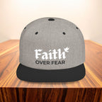 Faith Over Fear Embroidered Dove Christian Snapback Hat Faith Gift