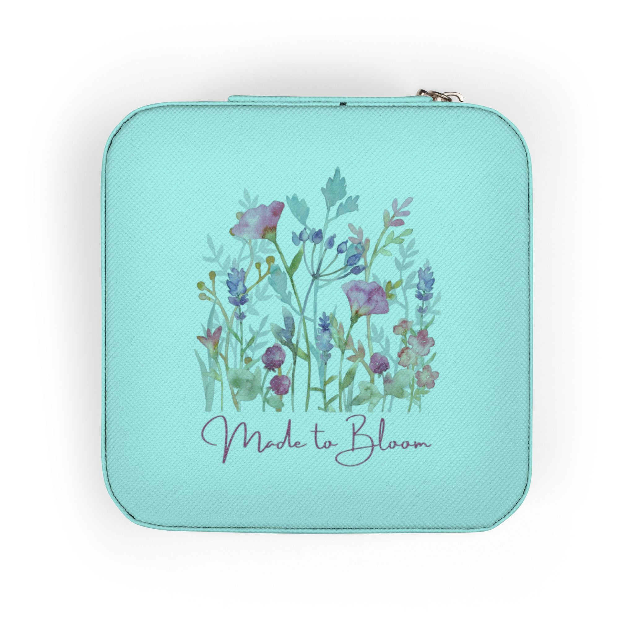 Travel Jewelry Case floral blush organizer small portable ring earring necklace holder gift