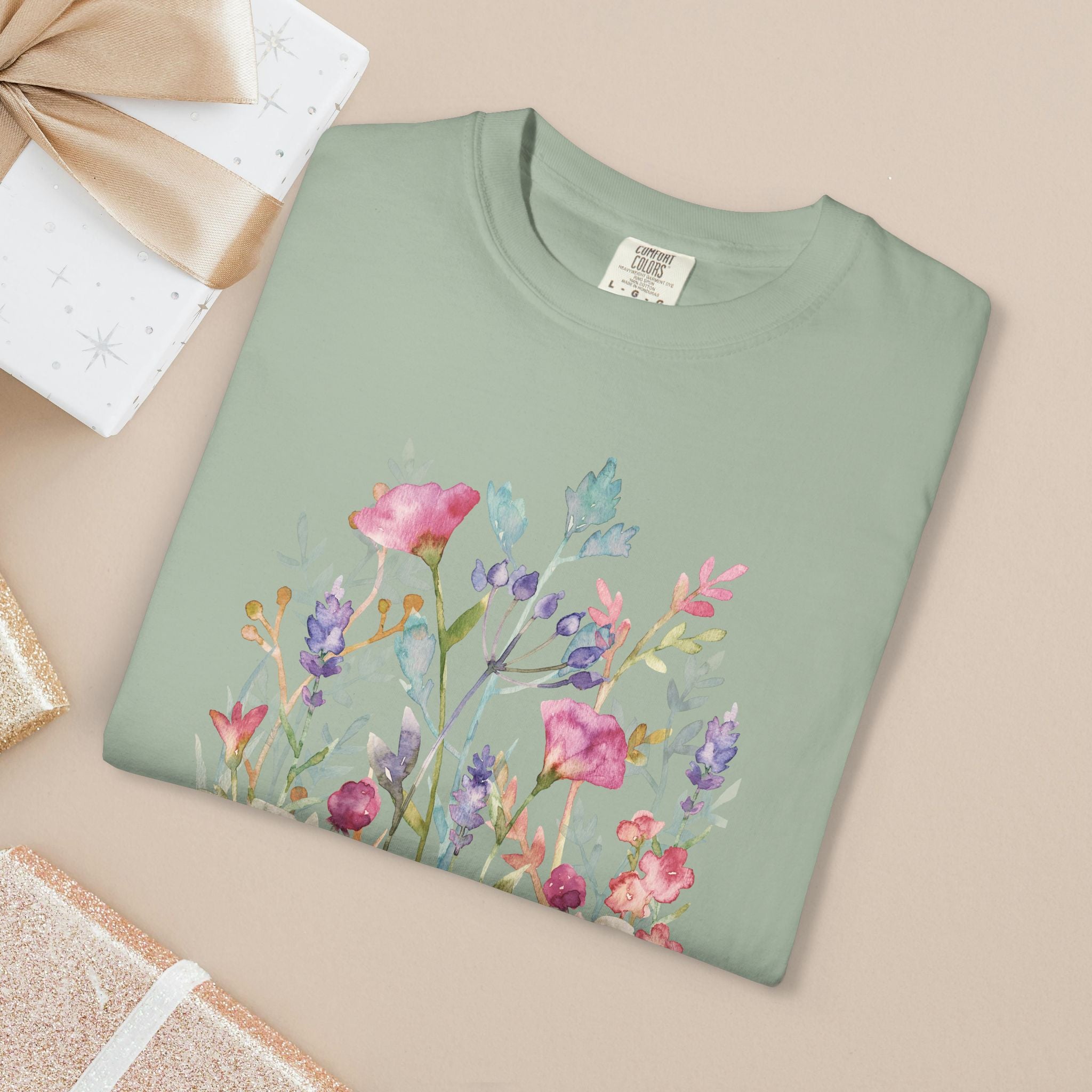Made to Bloom Watercolor Floral T-Shirt Inspirational Gift for Singers, Moms & Christians