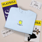 Main Character Energy Embroidered Sweatshirt • Cute Frog Crewneck • Theatre Kid Cozy