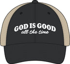 Christian Hat God Is Good All The Time Ponytail Cap Womens Faith Trucker Hat Mesh Back