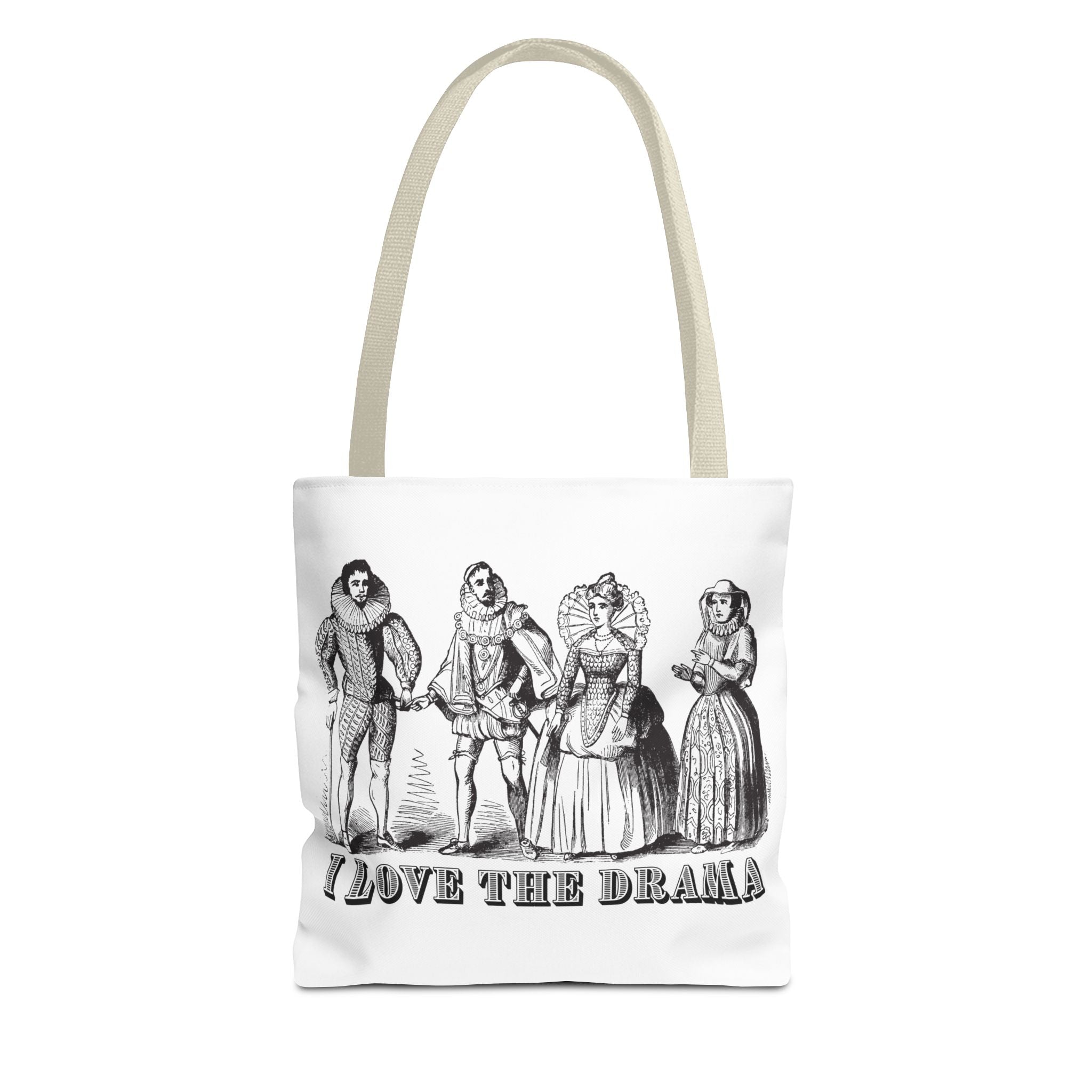 I Love The Drama - Vintage Theater Mask Tote Bag