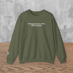 Christian Embroidery Sweatshirt for Women, Faith Based Sweatshirt, Feet of Jesus Shirt