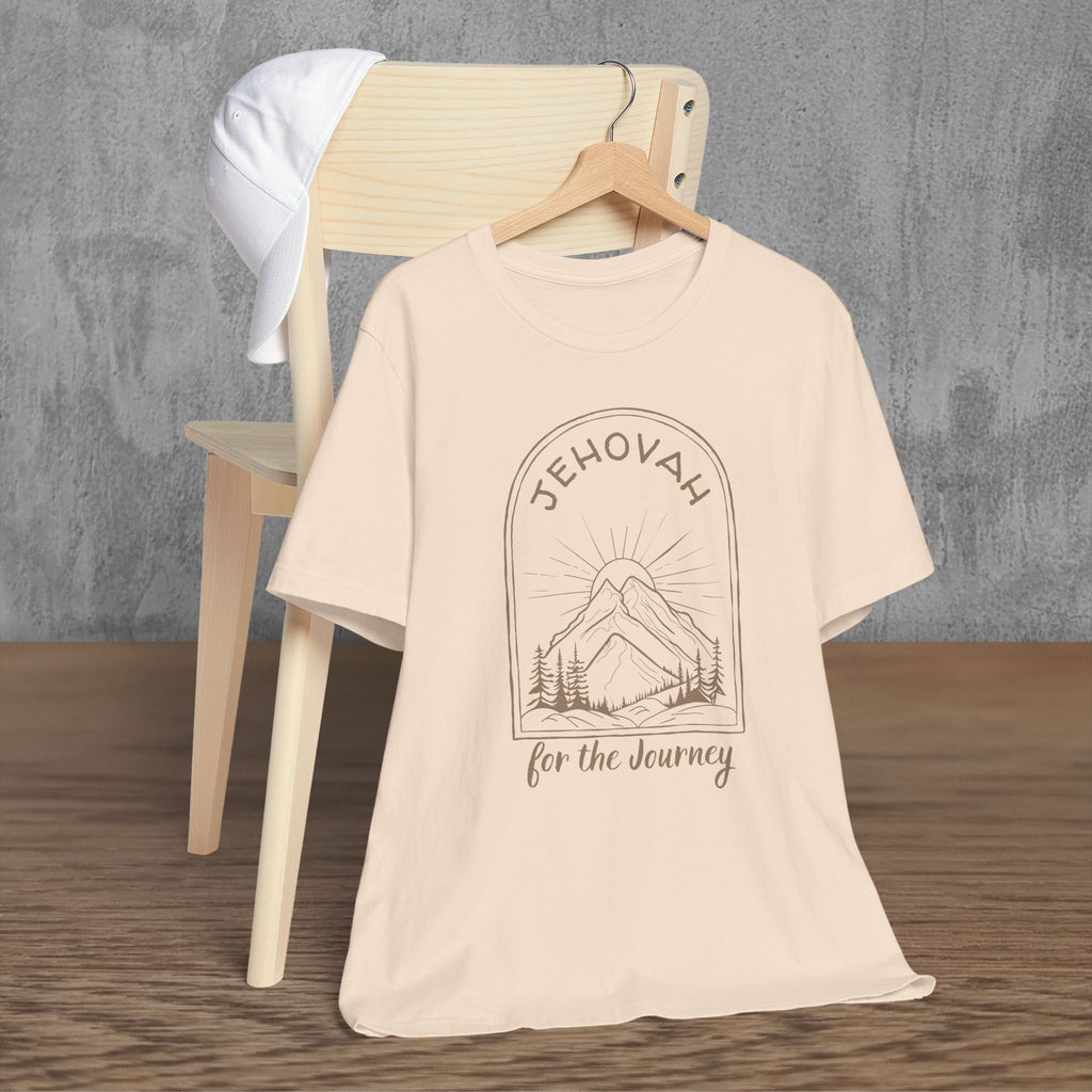 Christian Shirt Jehovah For The Journey Tee Mountain Sunrise Faith For Women