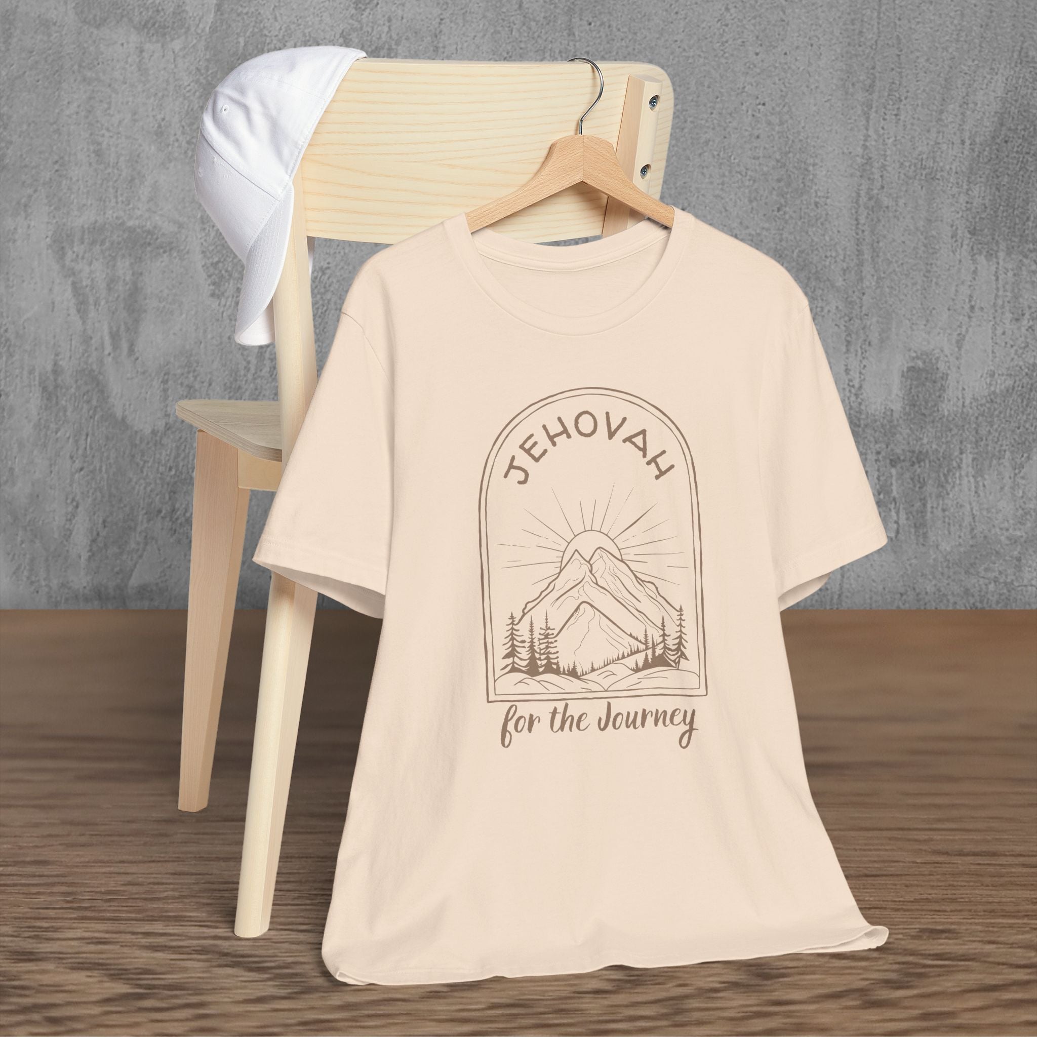 Christian Shirt Jehovah For The Journey Tee Mountain Sunrise Faith For Women