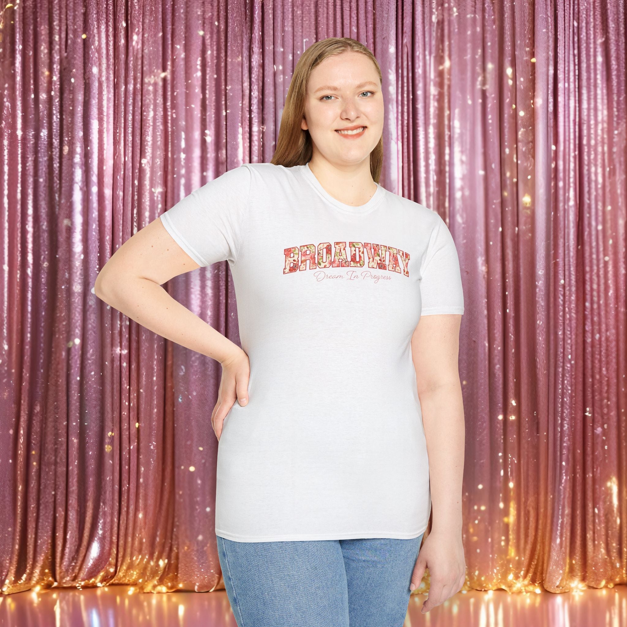 Broadway "Dream in Progress" Floral T-Shirt — Theater Actor & Student Tee