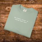 Personalized Christian Comfort Colors® Shirt, Prayer Closet Identity Statement, Faith in Action Tee